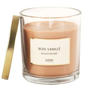 Colorama - Bougie parfumée en verre beige 10x11